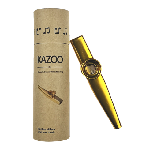 Kazoo metalowe Kera Audio K-1G złoty.png