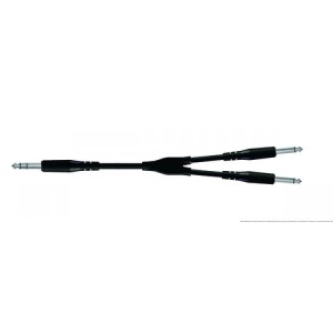 Proel BULK535LU3 kabel jack 6,3mm stereo - 2x Jack 6,3 mono
