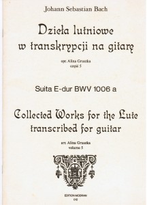 Modran Dzieła lutniowe w transkrypcji na gitarę J. S. Bach, A. Gruszka