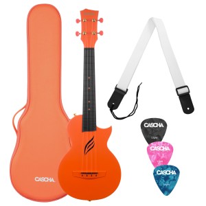 Cascha Carbon Fibre Set Orange HH 2289 ukulele koncertowe