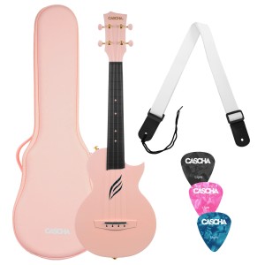 Cascha Carbon Fibre Set Pink HH 2288 ukulele koncertowe