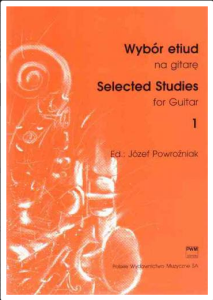 PWM Wybór etiud na gitarę.  z1 Powroźniak