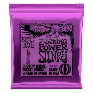Ernie Ball 7- String Power Slinky 2620 11-58