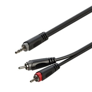 Roxtone RAYC150L3 kabel audio jack 3,5mm / 2x RCA