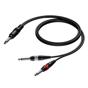 ProCab CAB721/3 kabel jack stereo-2 x jack 3m ''insert''