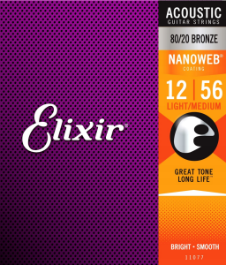Elixir NanoWeb 80/20 Bronze 11077 Light Medium 12-56