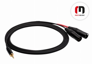 Red's Music AU3720 2m jack 3,5mm- 2x XLR
