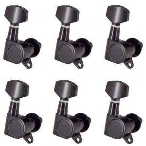 Klucze do gitary olejowe jednostronne 6L (lewe/strat) QFB-XFT-BK