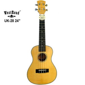 Ukulele koncertowe UK-28 klon płomienisty WestRoad