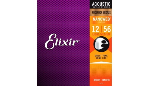 Elixir 16077 NanoWeb Phosphor Bronze Light-Medium 12-56 struny akustyczne.jpg