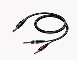 ProCab CAB721/1.5 kabel jack stereo-2xjack 1.5m ''insert''