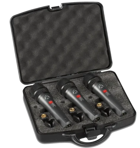 WHARFEDALE DM-5.0S 3-PACK 3x Mikrofon dynamiczny z wyłącznikiem 1.webp
