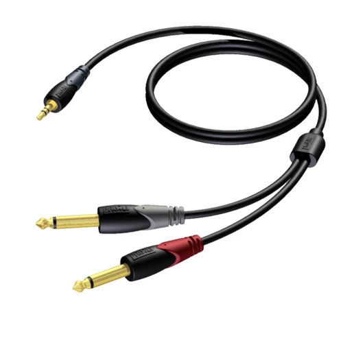 ProCab CLA713 1,5 jack 3,5 - 2xJack 6,3mm, 1,5m.webp