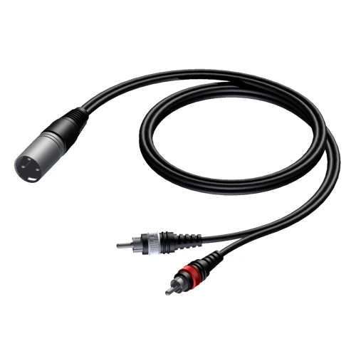 ProCab CAB703  1,5 kabel XLR męski - 2x RCA 1,5m.webp