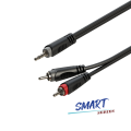 Kabel audio Jack 3.5mm stereo 2 x RCA 1m Roxtone SAYC150L1 1.png