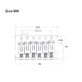 Mostek do gitary elektrycznej Kera Audio M-STW-0689 srebrny 3.png